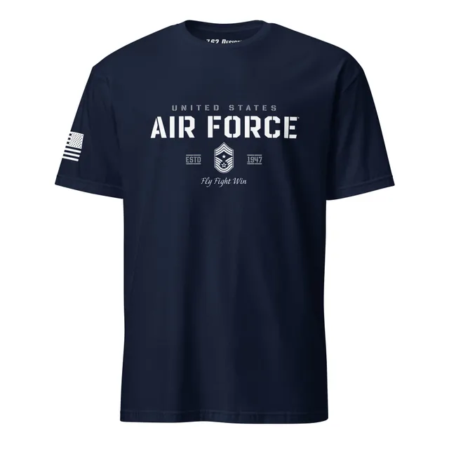 7.62 Design Air Force E-9 T-Shirt Cotone Blu Navy L