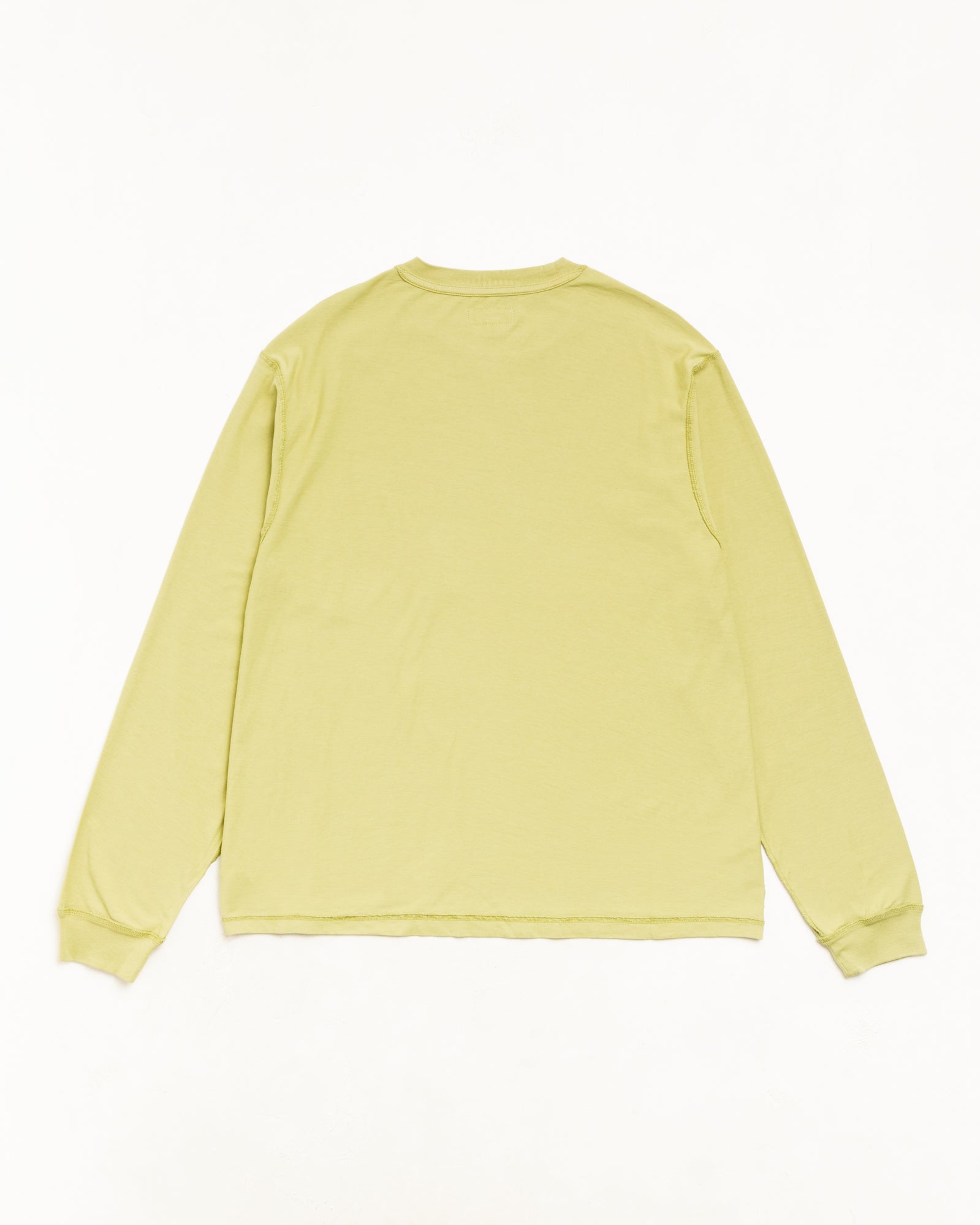 Stussy Lazy LS Tee maglietta manica lunga moss cotone