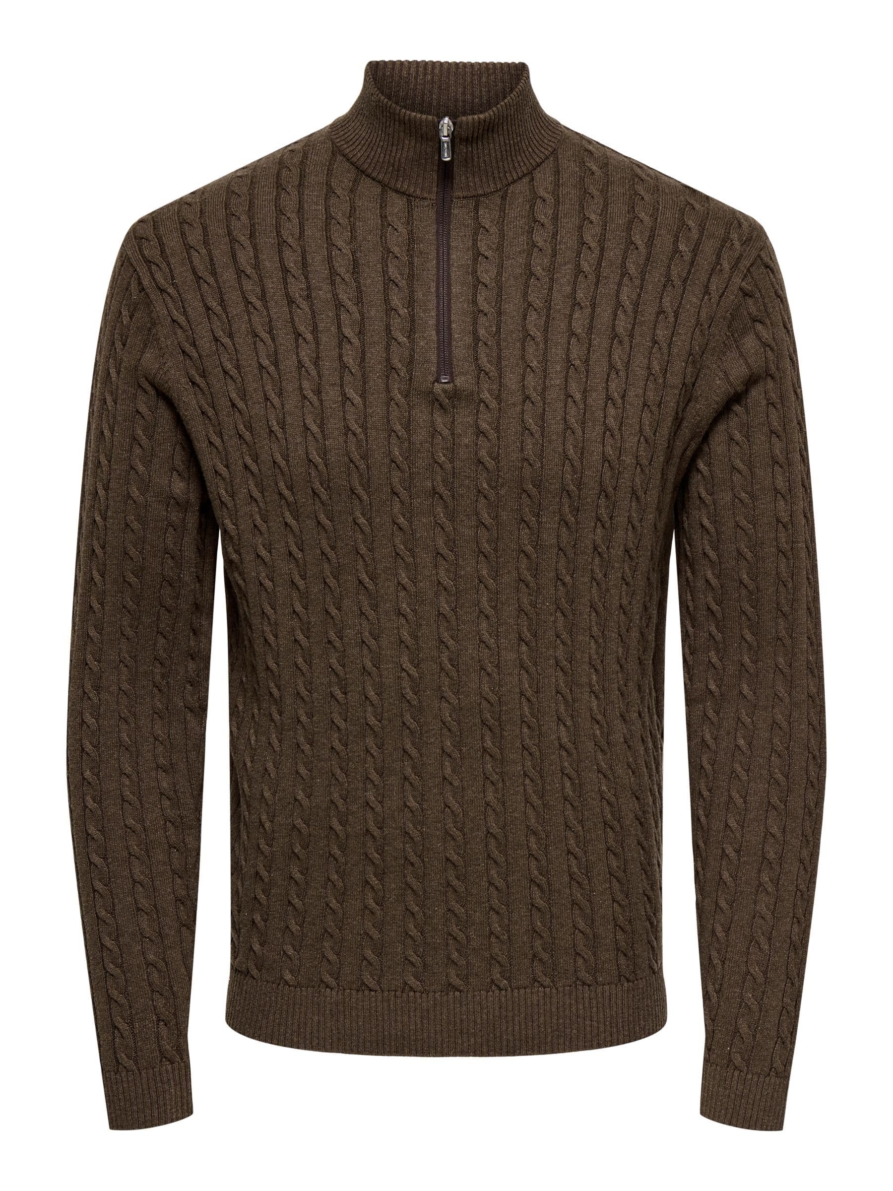 Only & Sons Onsloui pullover maglione uomo castor gray