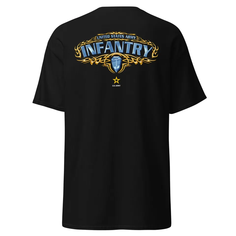 7.62 Design Army Infantry maglietta uomo nera cotone