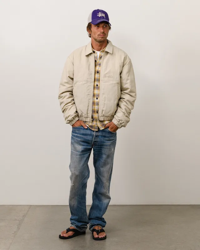 Stussy Nyco Collared Work giacca Sand