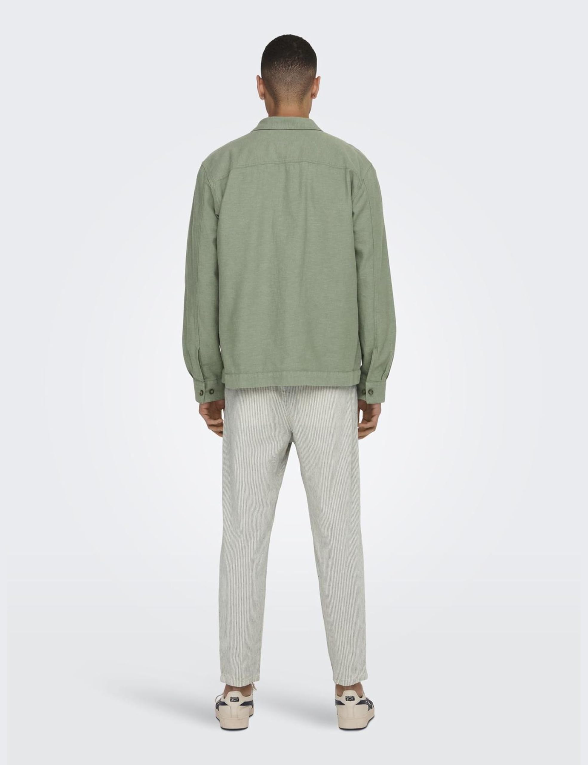 Only & Sons Onskennet LS Camicia Lavoro Uomo Lino