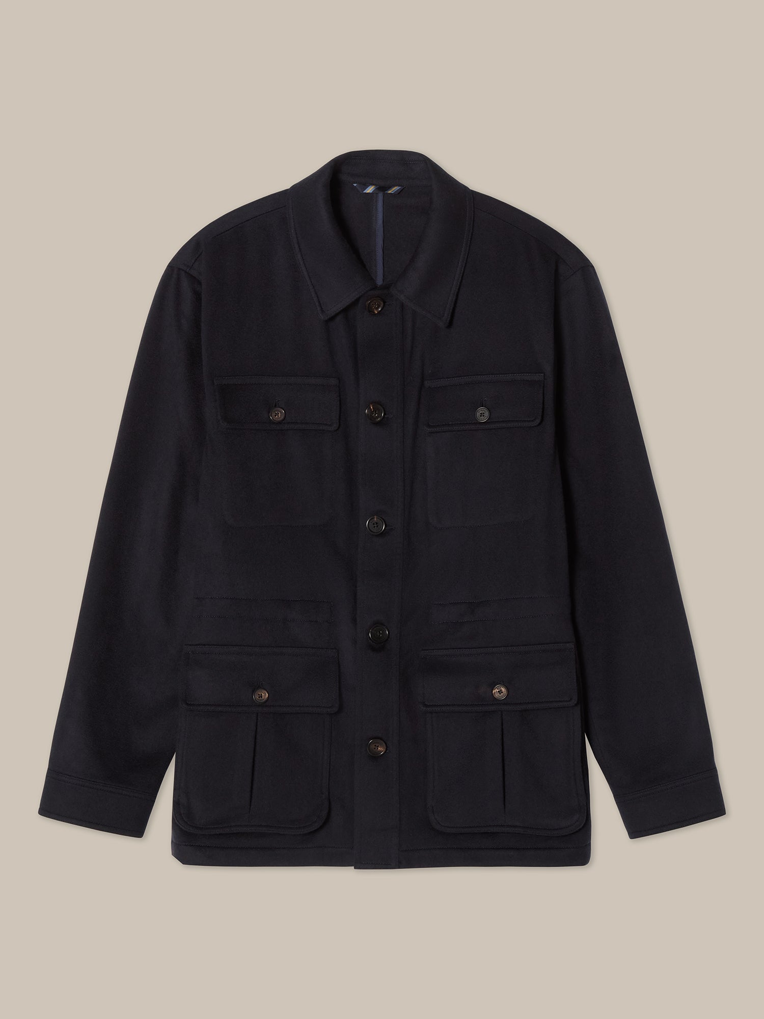 Robert Talbott Ross Field Jacket giacca cashmere blu navy