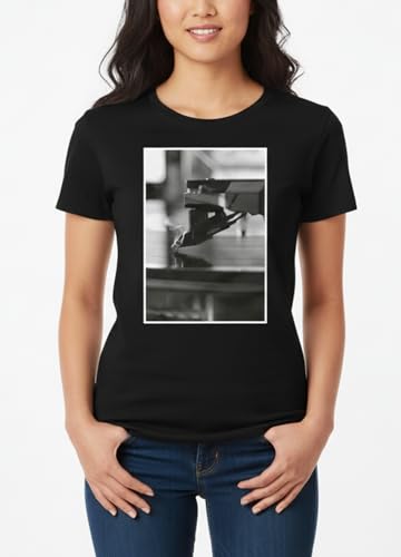 MAKAYA T-Shirt Donna Maglietta Cotone DJ Giradischi Taglia L