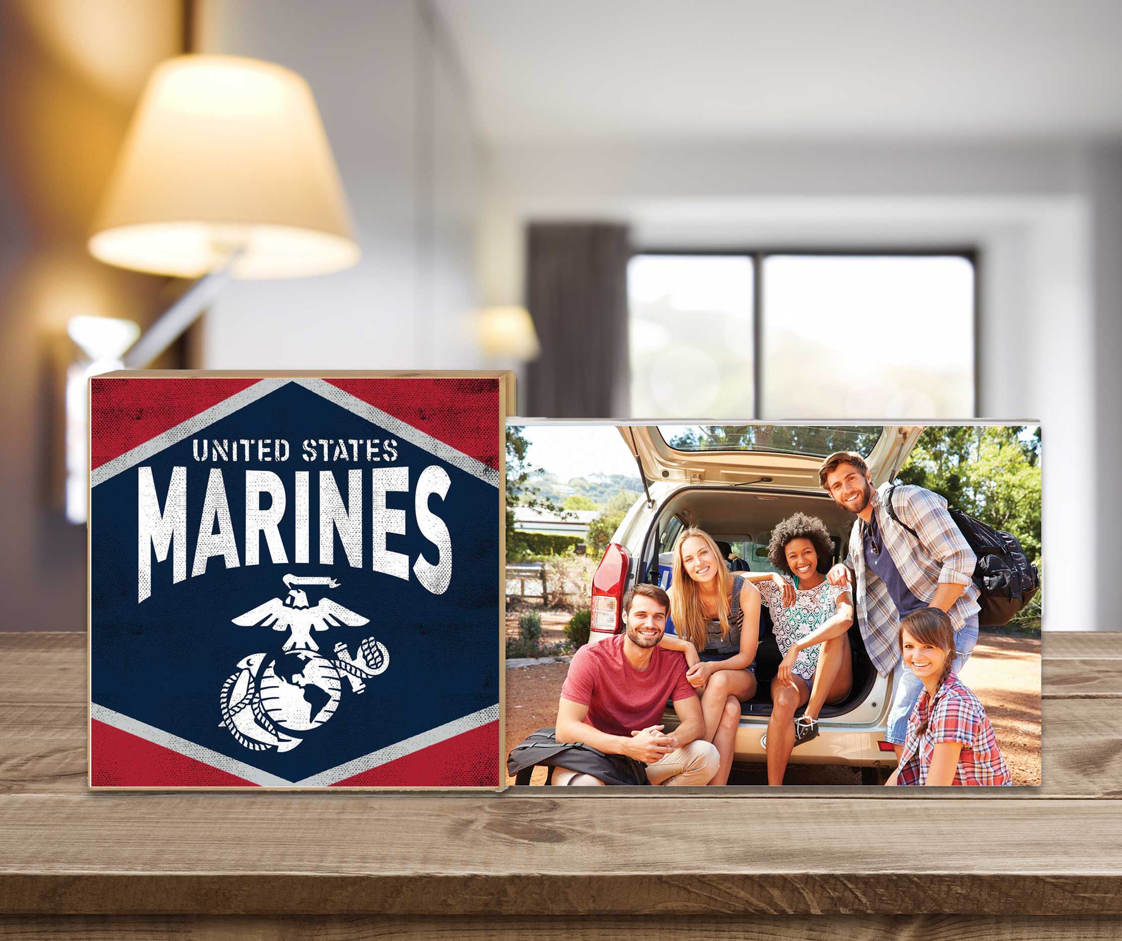 7.62 Design USMC Floating cornice foto 4x6 foto 13x27 cm USA
