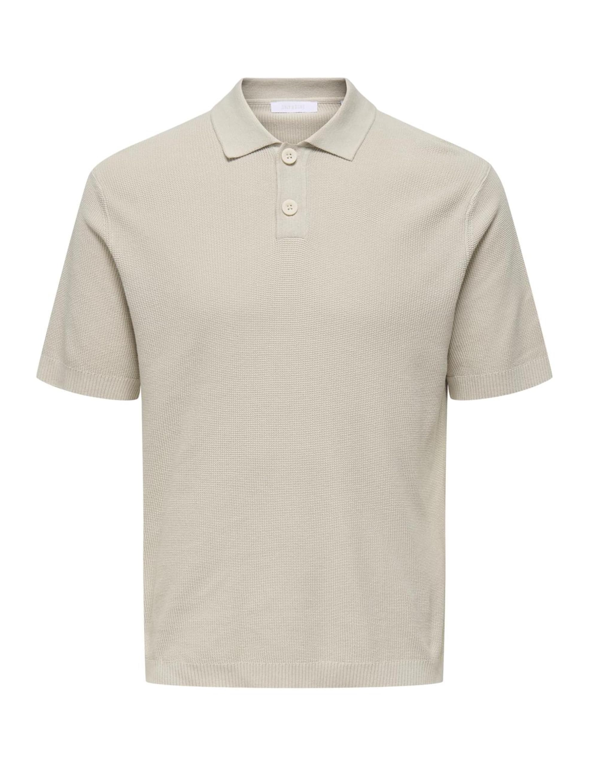 Only & Sons Stony Polo Uomo Waffle Manica Corta Antler