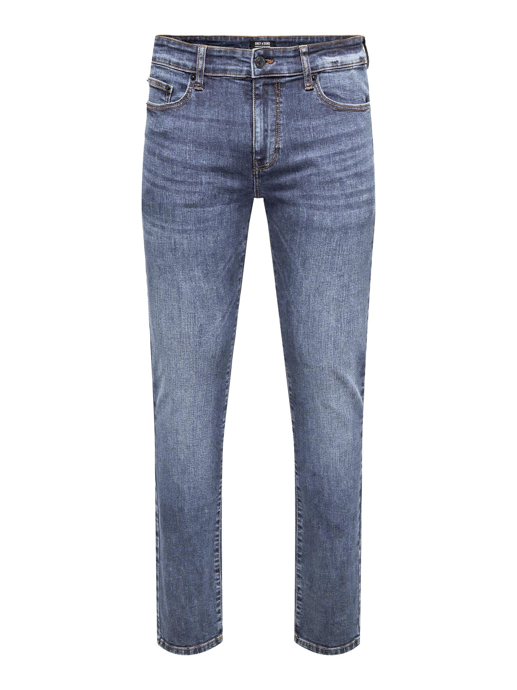 Only & Sons Jeans Slim Fit Vita Media 30W 34L Azzurro