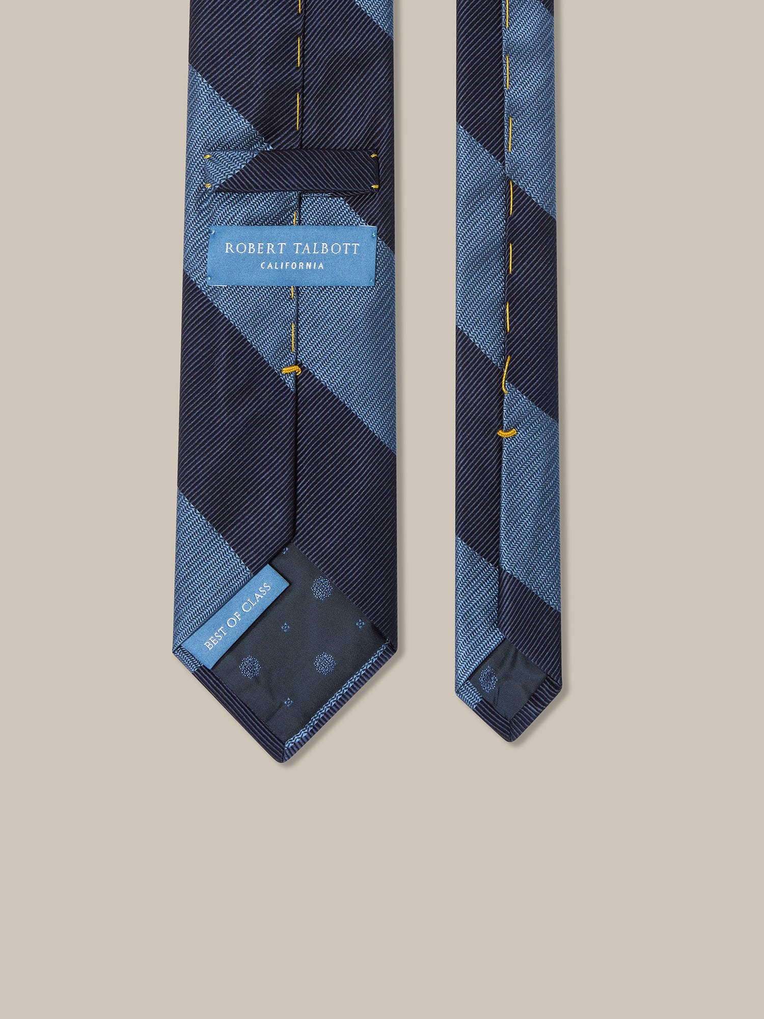 Robert Talbott Robert Fancy Mogador Best of Class cravatta blu navy