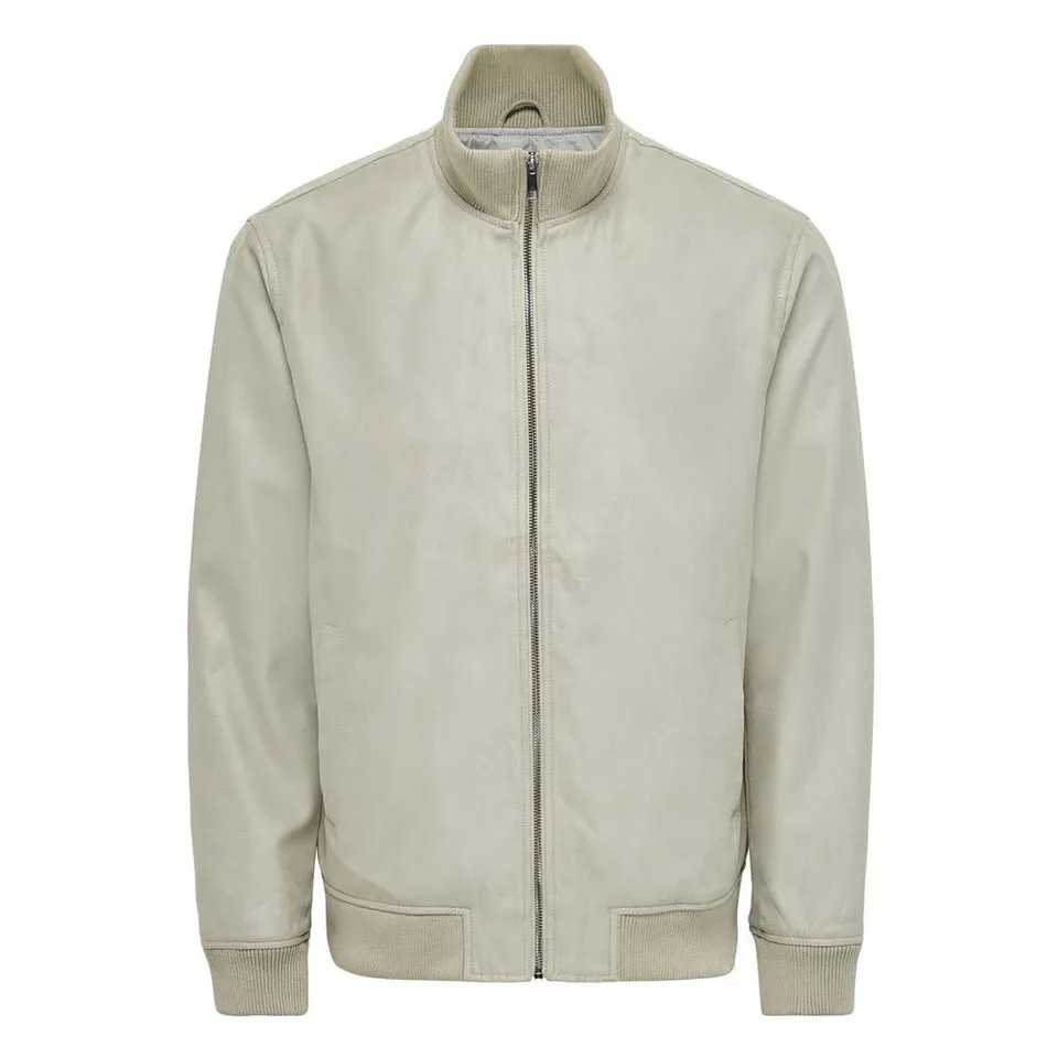 ONLY & SONS Nico Giacca Bomber Uomo Scamosciata XL Poliestere