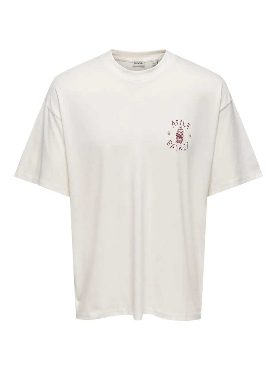 Only & Sons T-Shirt Girocollo Bianca Stampa Uomo S