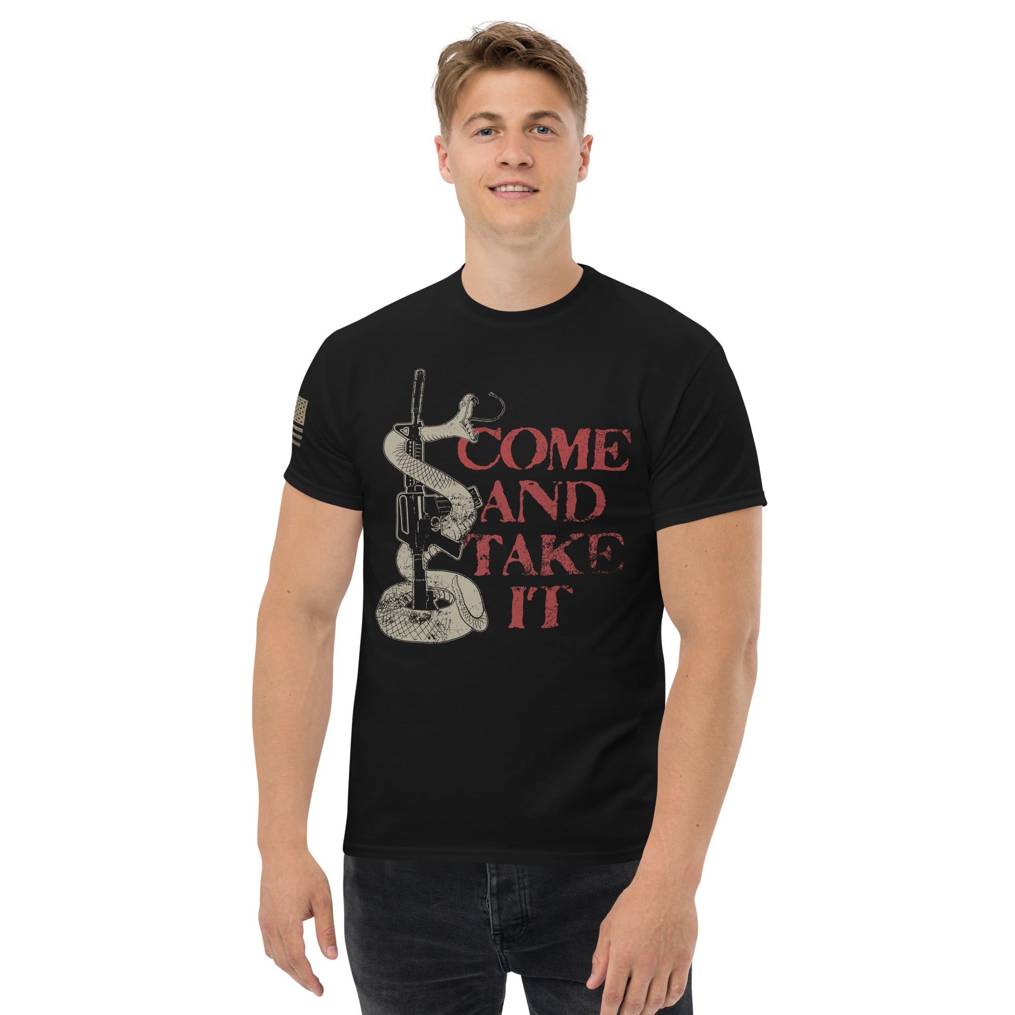7.62 Design Come & Take It maglietta uomo nera cotone