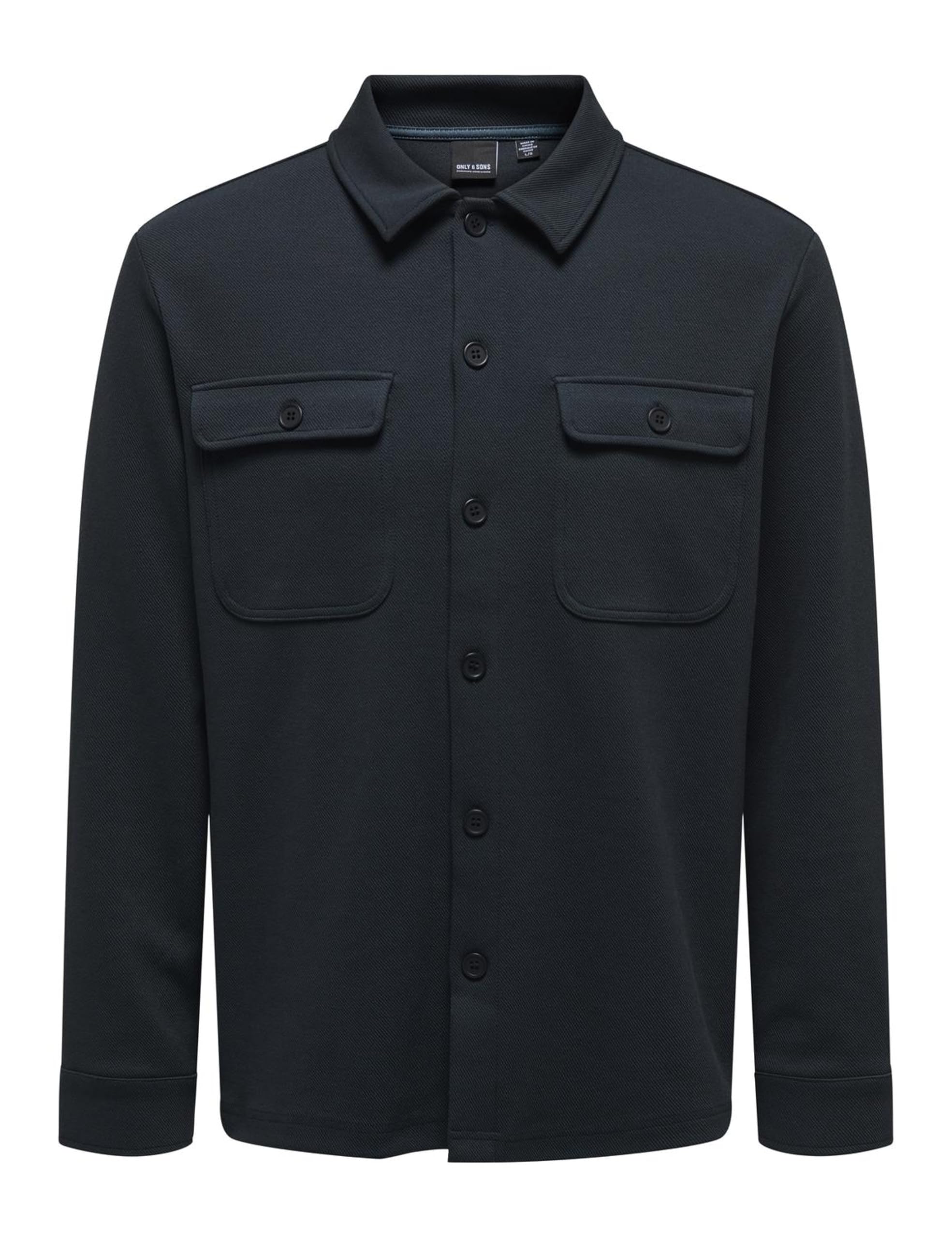 ONLY & SONS Newkodyl Camicia Uomo Melange Nero