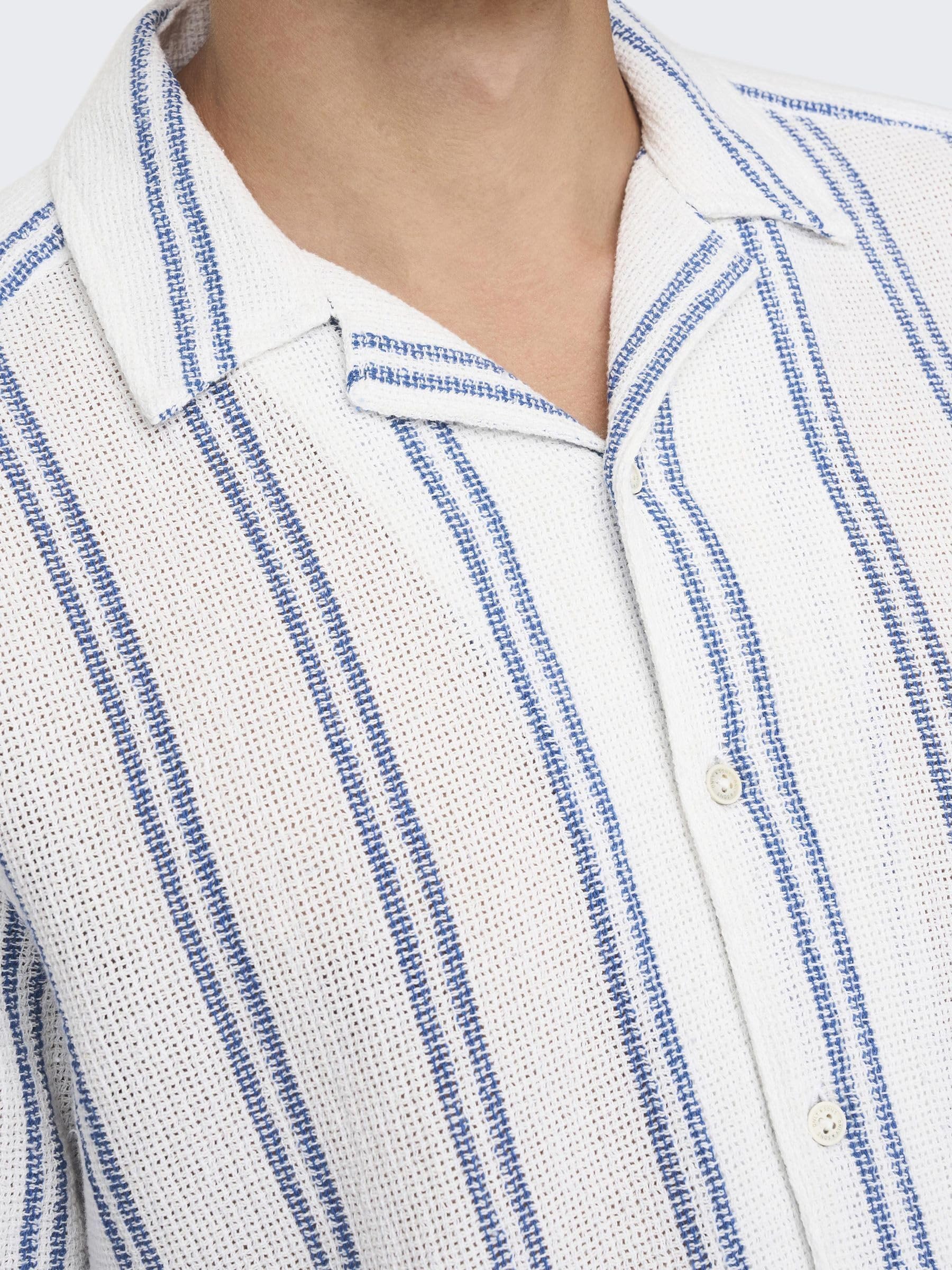ONLY & SONS Onstrev Camicia Uomo XXL Cloud Dancer