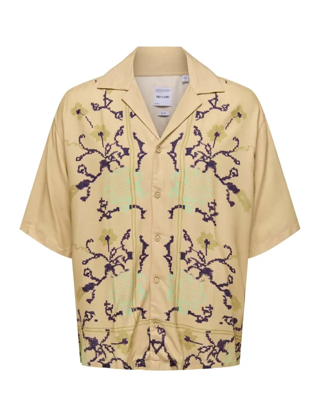 ONLY & SONS Onsalf RLX Flower camicia uomo M floreale