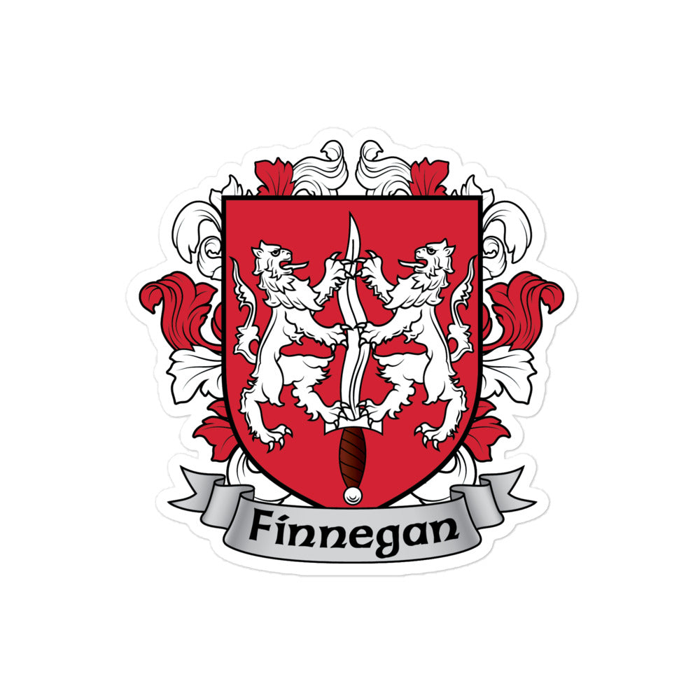 7.62 Design Finnegan Coat of Arms adesivo vinile 7,6x7,6 cm