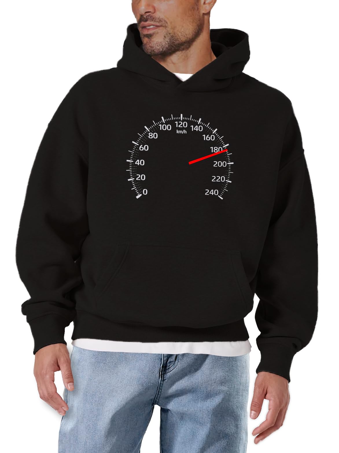 MAKAYA Tachimetro felpa con cappuccio uomo S motorsport