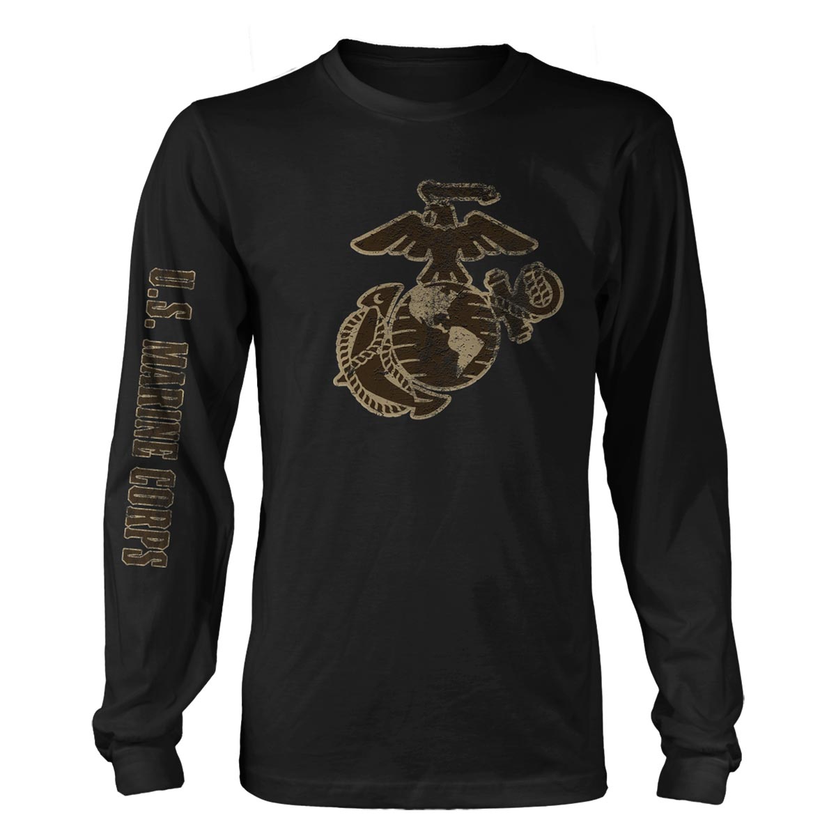 7.62 Design USMC Vintage EGA maglia manica lunga nera cotone