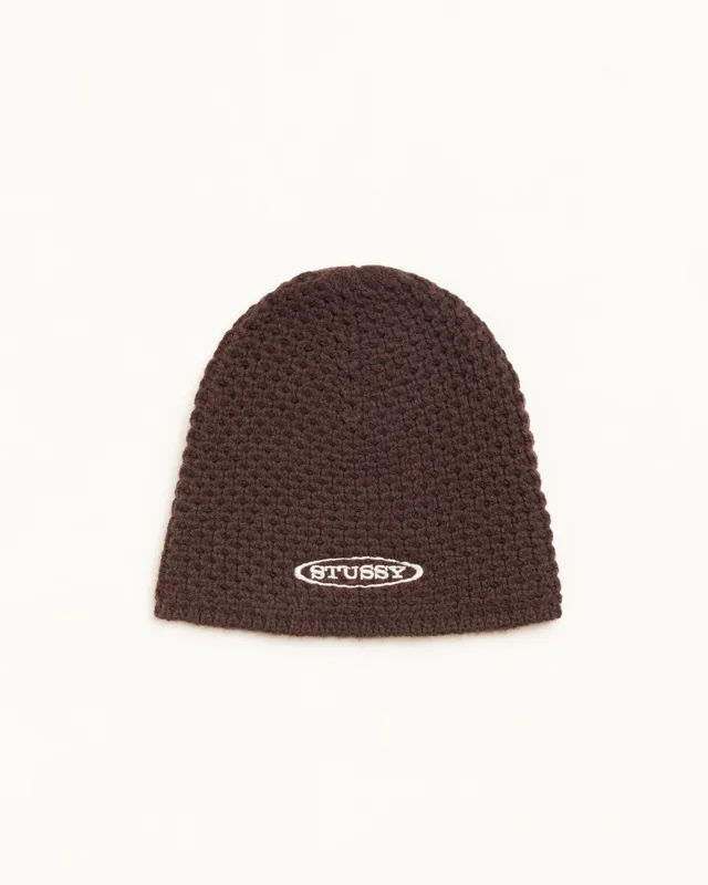 Stussy Headwear Skullcap beanie Brown 85% acrilico taglia unica