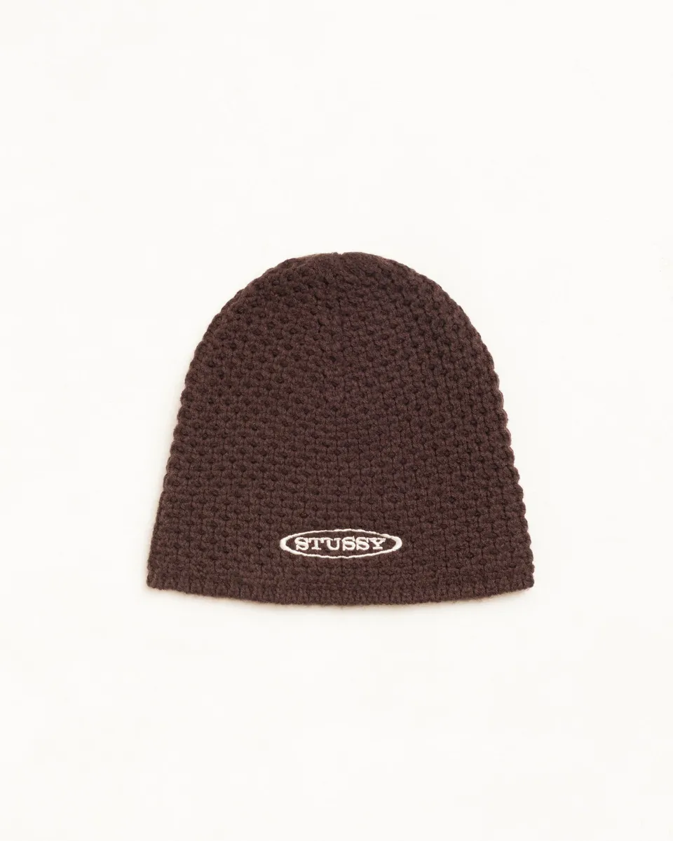 Stussy Headwear Skullcap beanie Brown 85% acrilico taglia unica