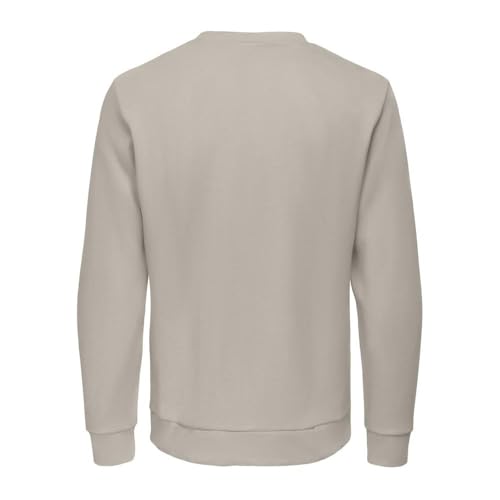 Only & Sons Chase felpa uomo beige cotone