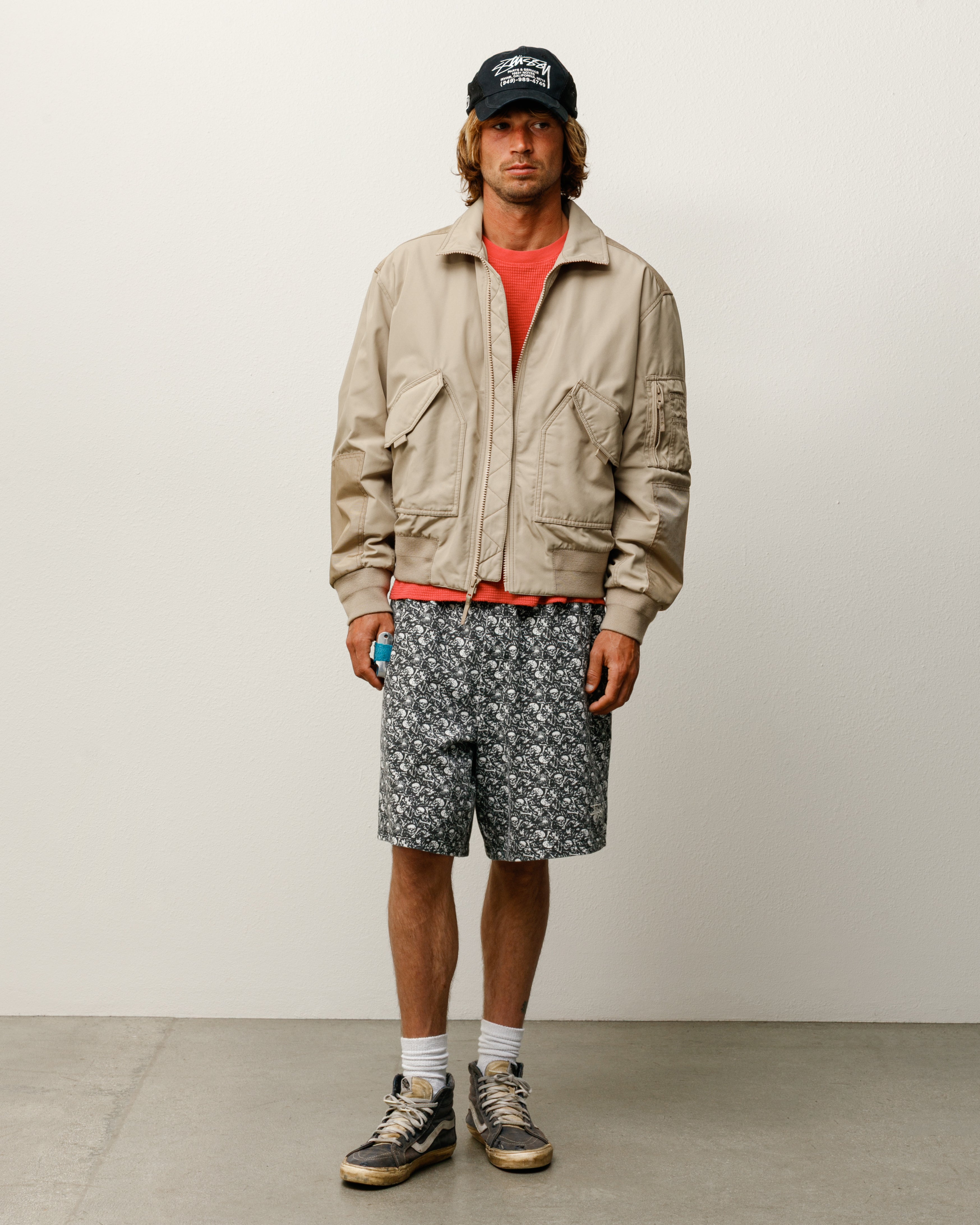 Stussy Jersey Short pantaloncini cotone Bones