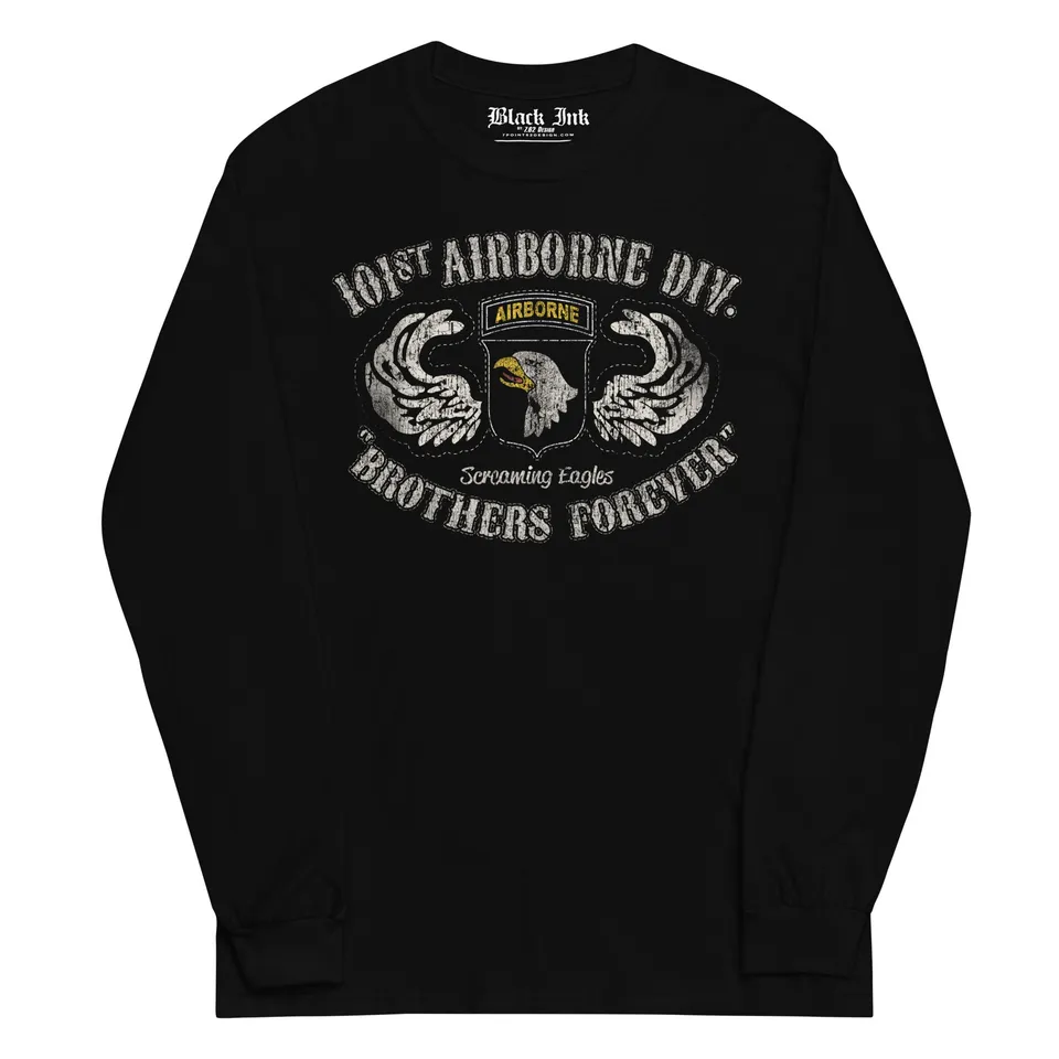 7.62 Design 101st Airborne Maglia Uomo Nera Cotone