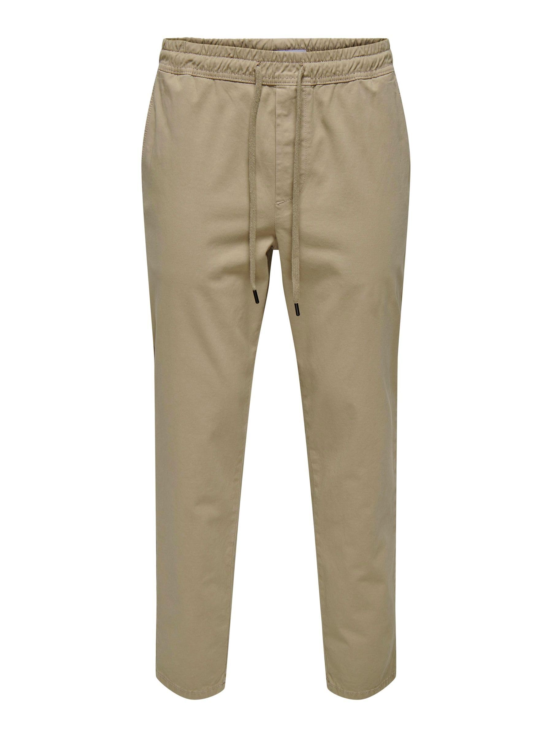 ONLY & SONS Pantaloni Onslinus Tapered Nero Taglia L