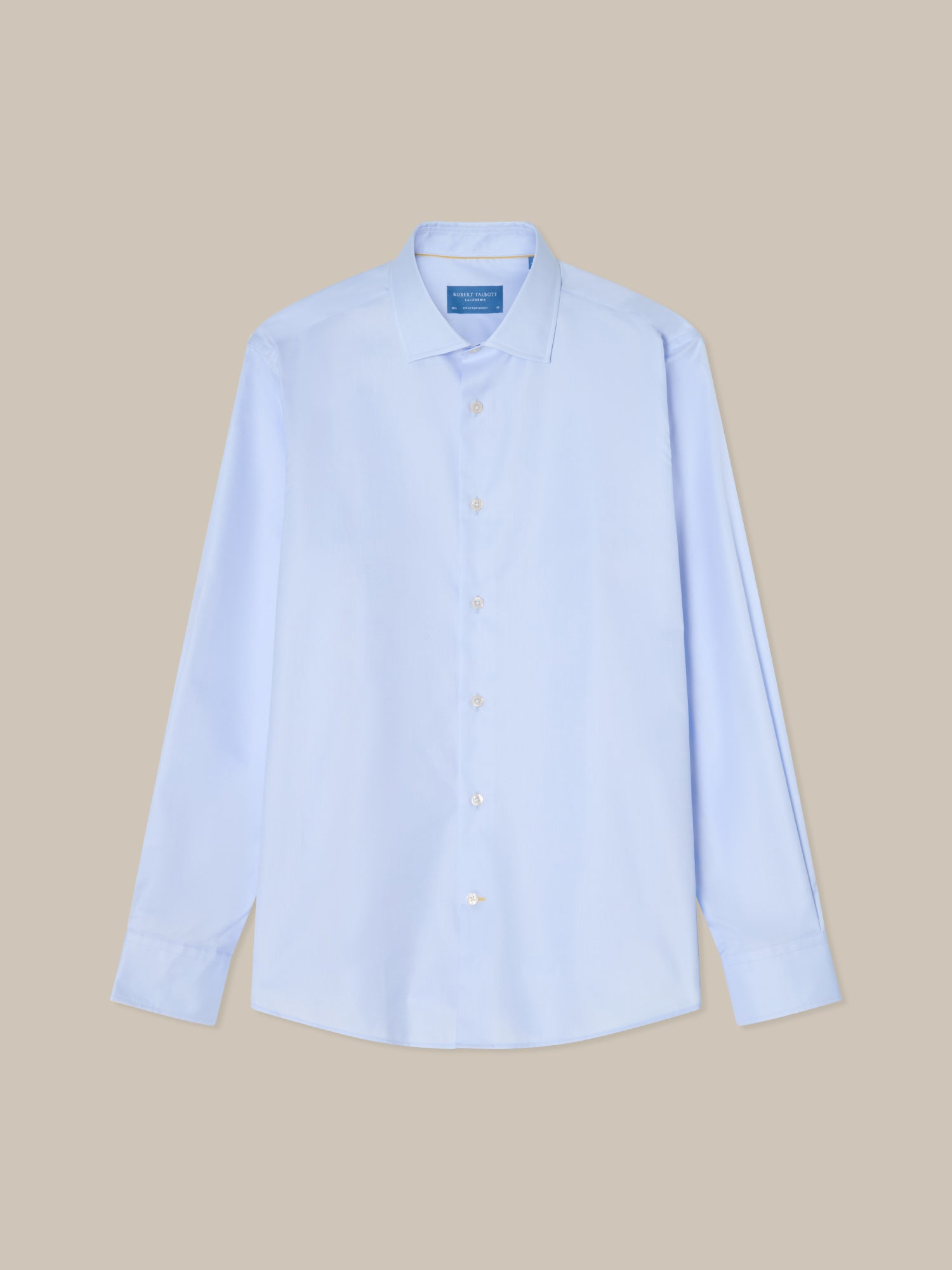 Robert Talbott Reynolds Camicia Twill Azzurra 16