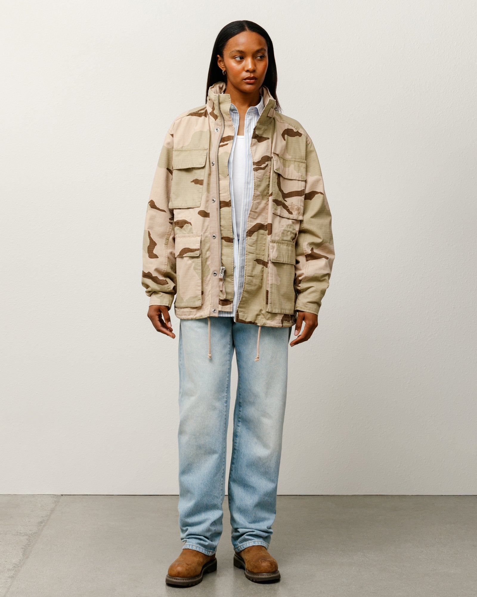 Stussy New Classic Jean Denim jeans light wash cotone