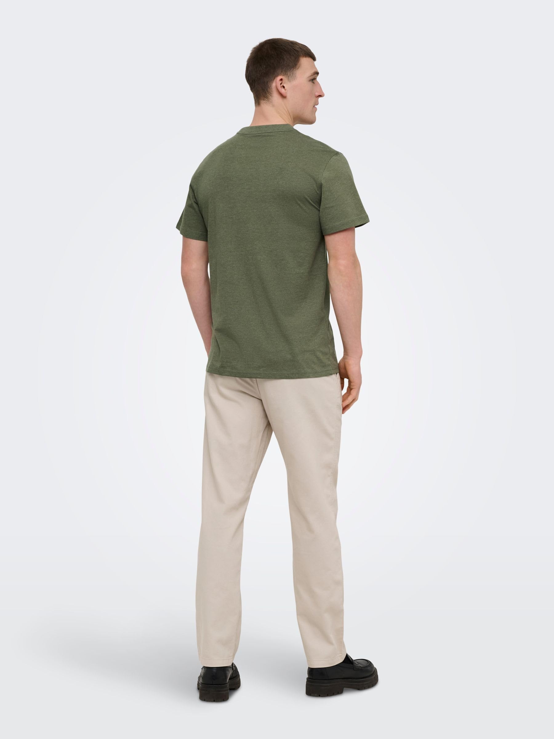 ONLY & SONS Onsmax Life T-Shirt Uomo Olive Night XS
