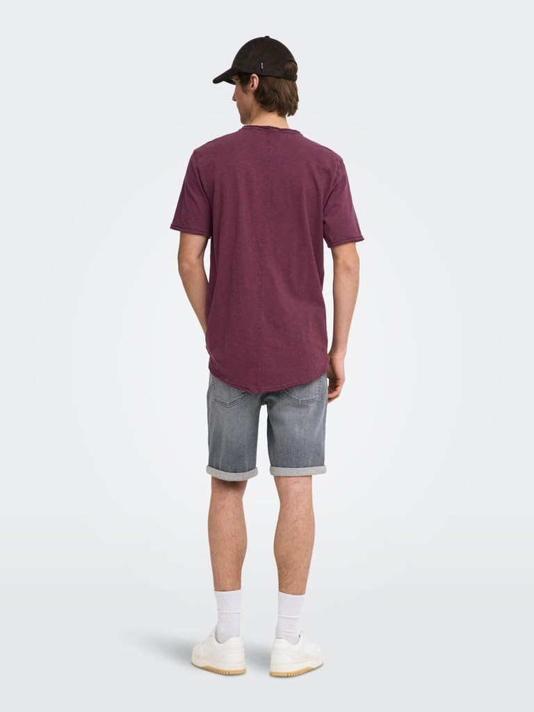 Only & Sons Onsbennie T-shirt Uomo Rossa Port Royale XL