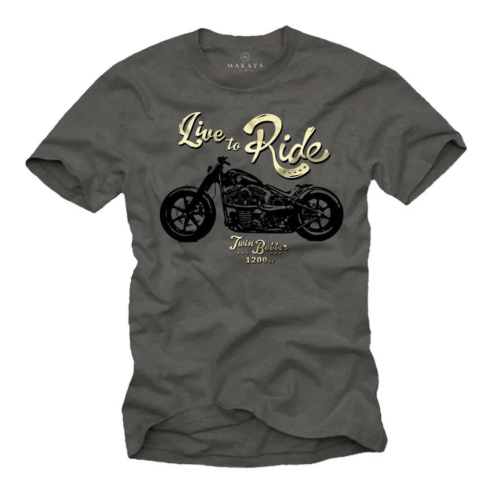 MAKAYA Live TO Ride T-Shirt Uomo Taglia L Cotone