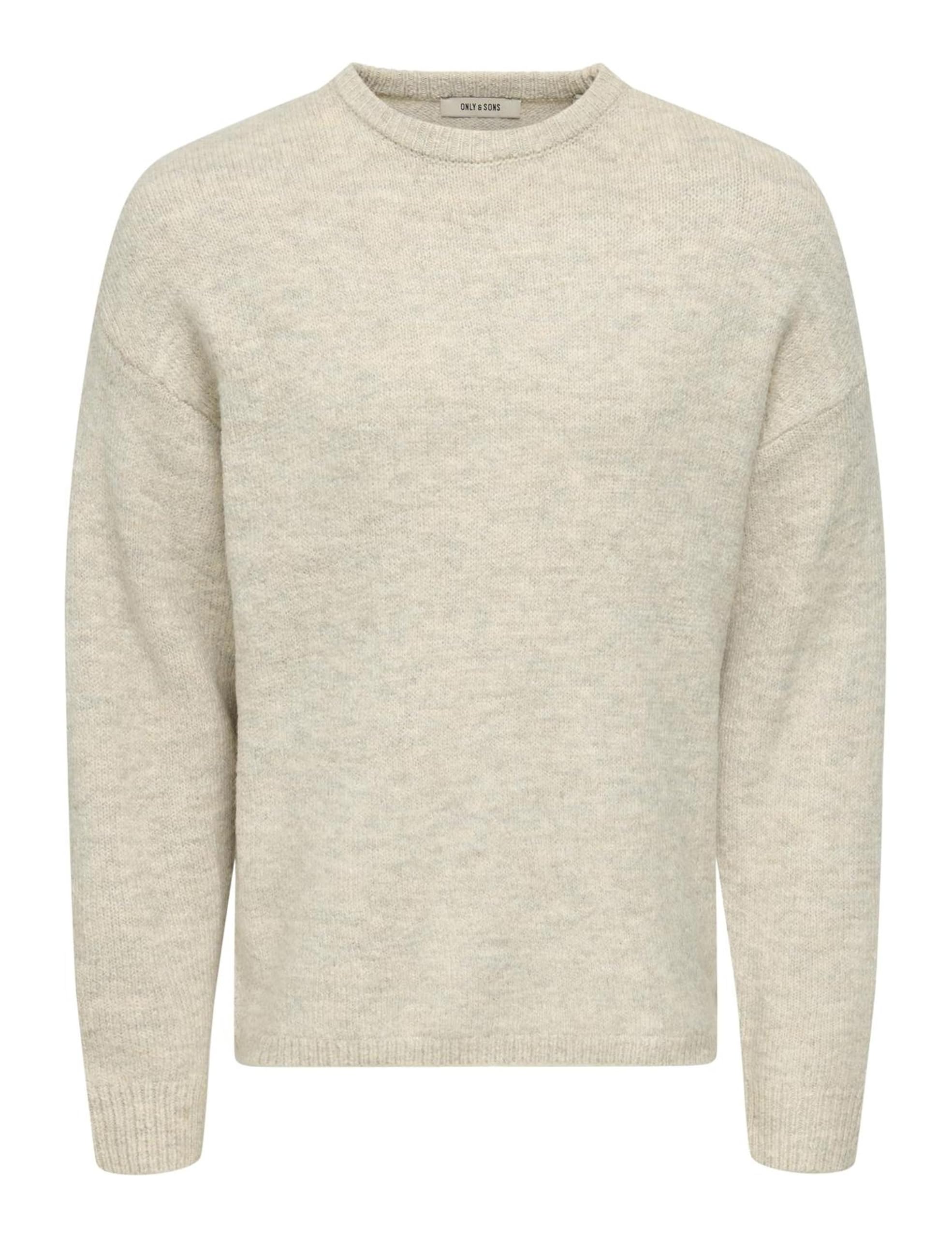 Only & Sons Onswake Pullover Uomo M Grigio Girocollo Relaxed