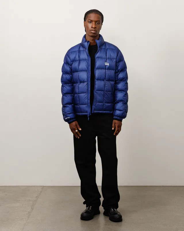 Stussy Midweight Puffer Piumino Blue Nylon 600-fill