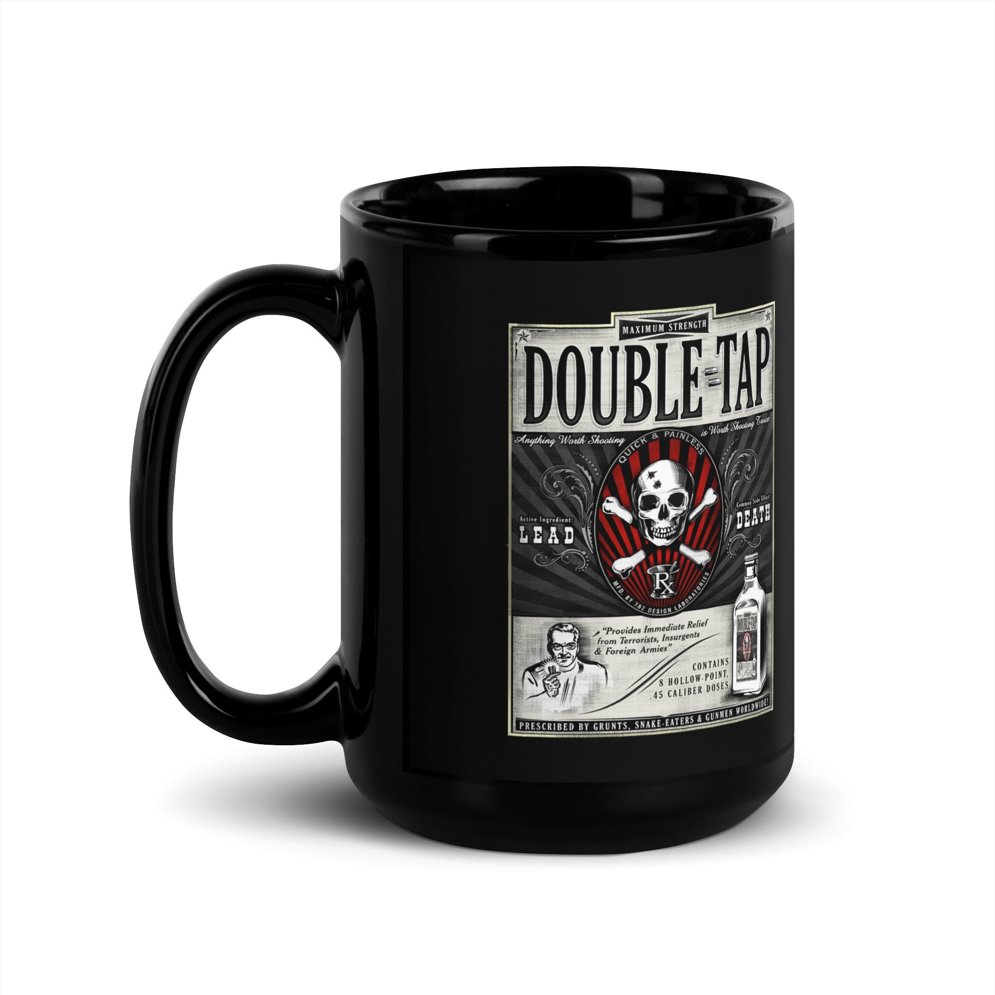 7.62 Design Double Tap tazza ceramica nera 15oz