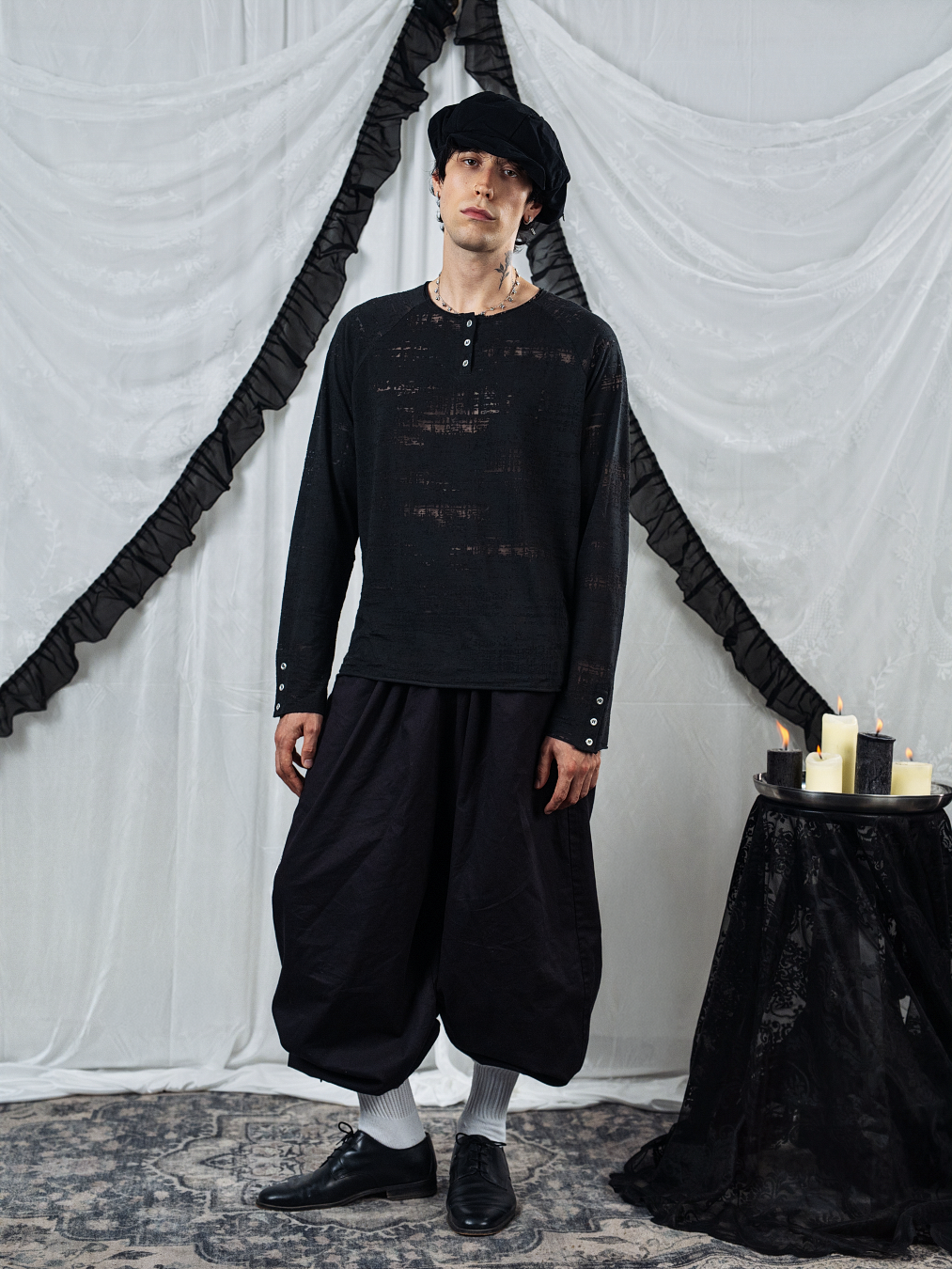 Tiat Occulta bellezza Serafino camicia cotone laserato