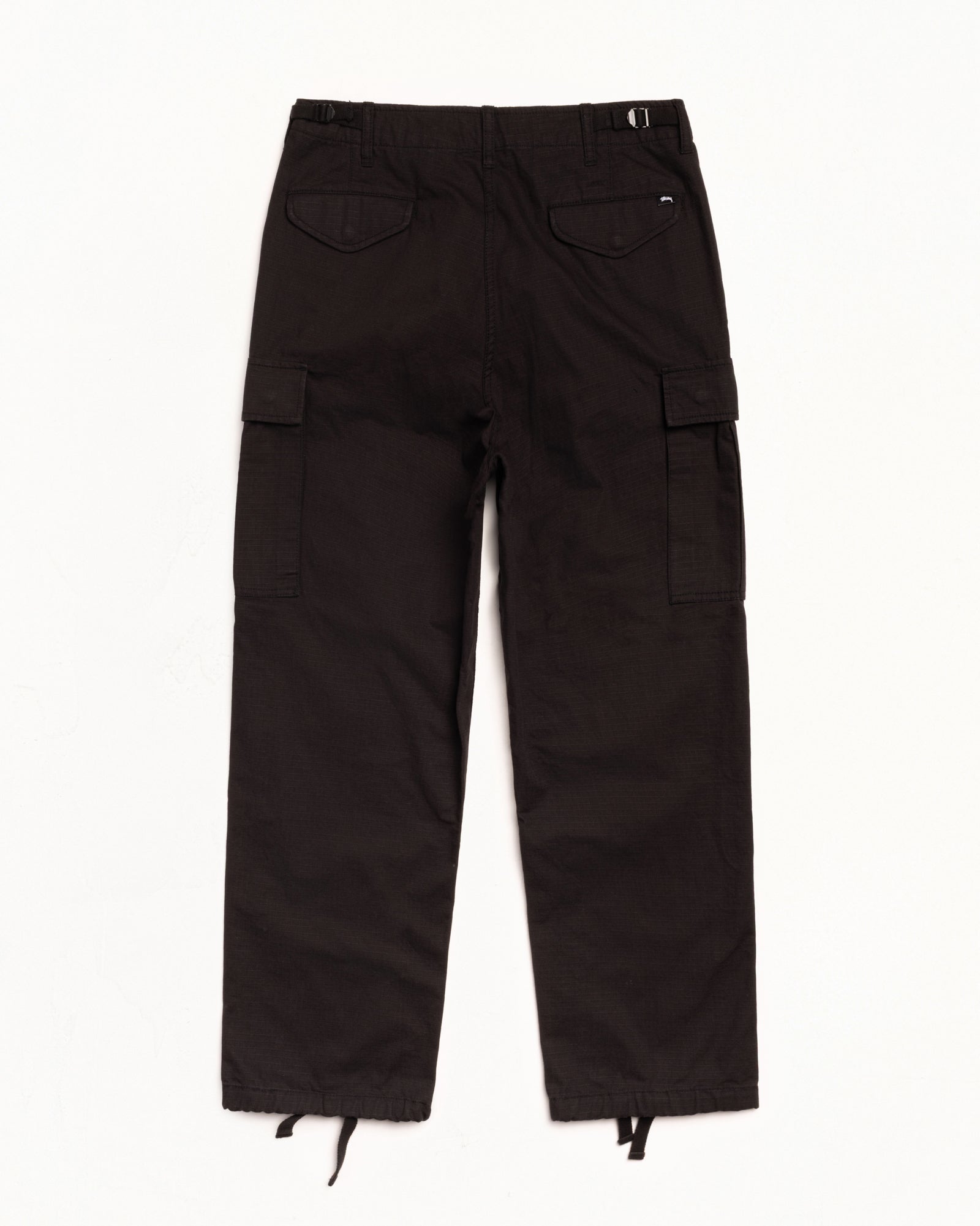Stussy Cargo Pant Pantaloni Black Cotone Ripstop