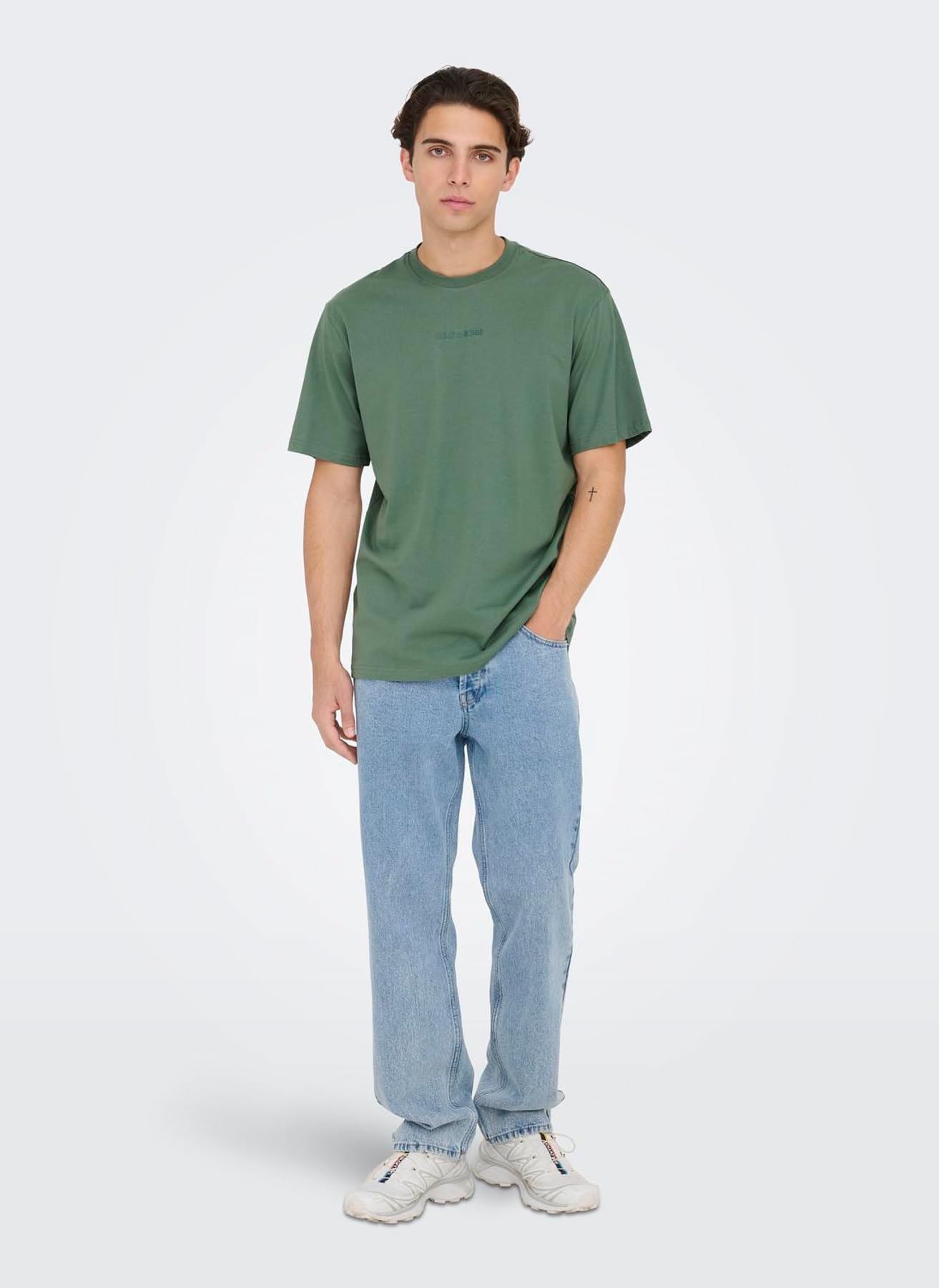 Only & Sons Onslevi t-shirt uomo M verde foresta oscura