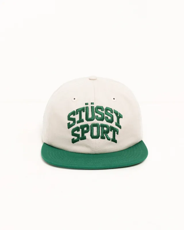 Stussy Sport Snapback cappellino Natural cotone taglia unica