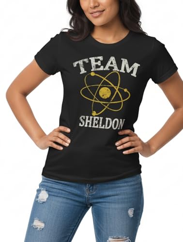 MAKAYA Nerd Team Sheldon maglietta donna nera M cotone