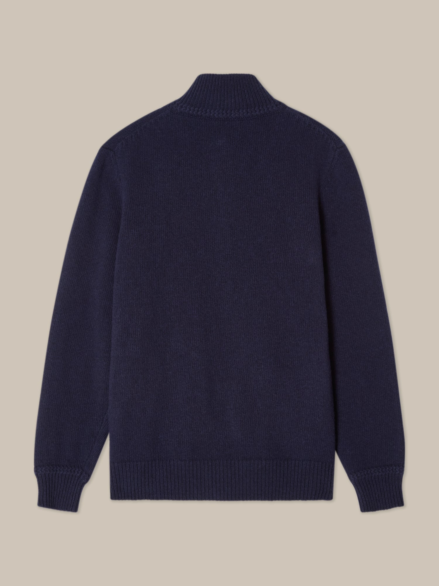 Robert Talbott Graham Full Zip maglione navy cashmere