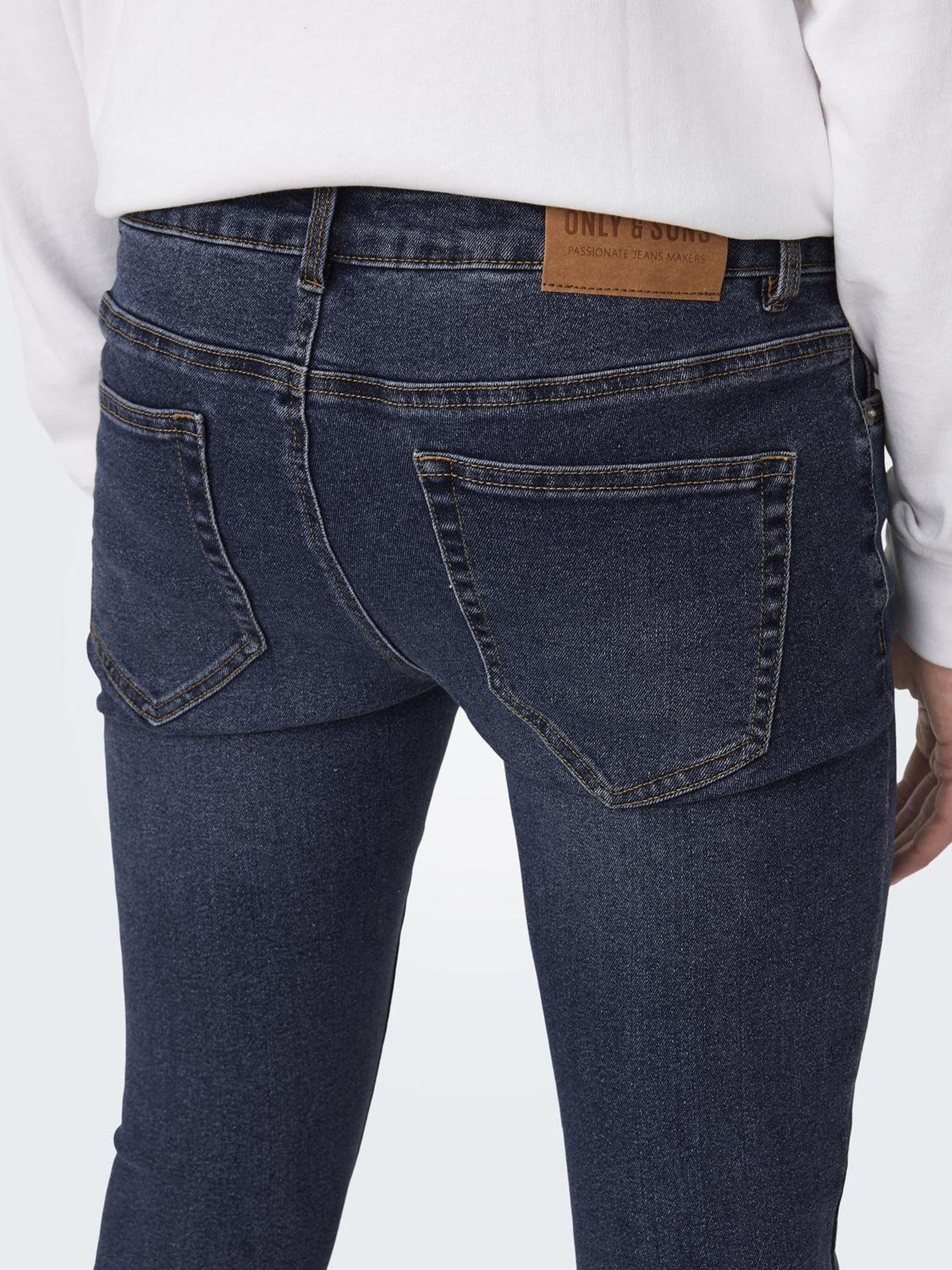 Only & Sons Onswarp Jeans Uomo Skinny Blu Denim 32W 32L