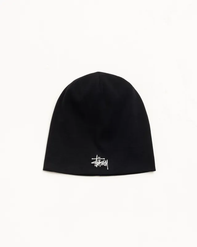 Stussy Jersey Skullcap berretto nero taglia unica cotone