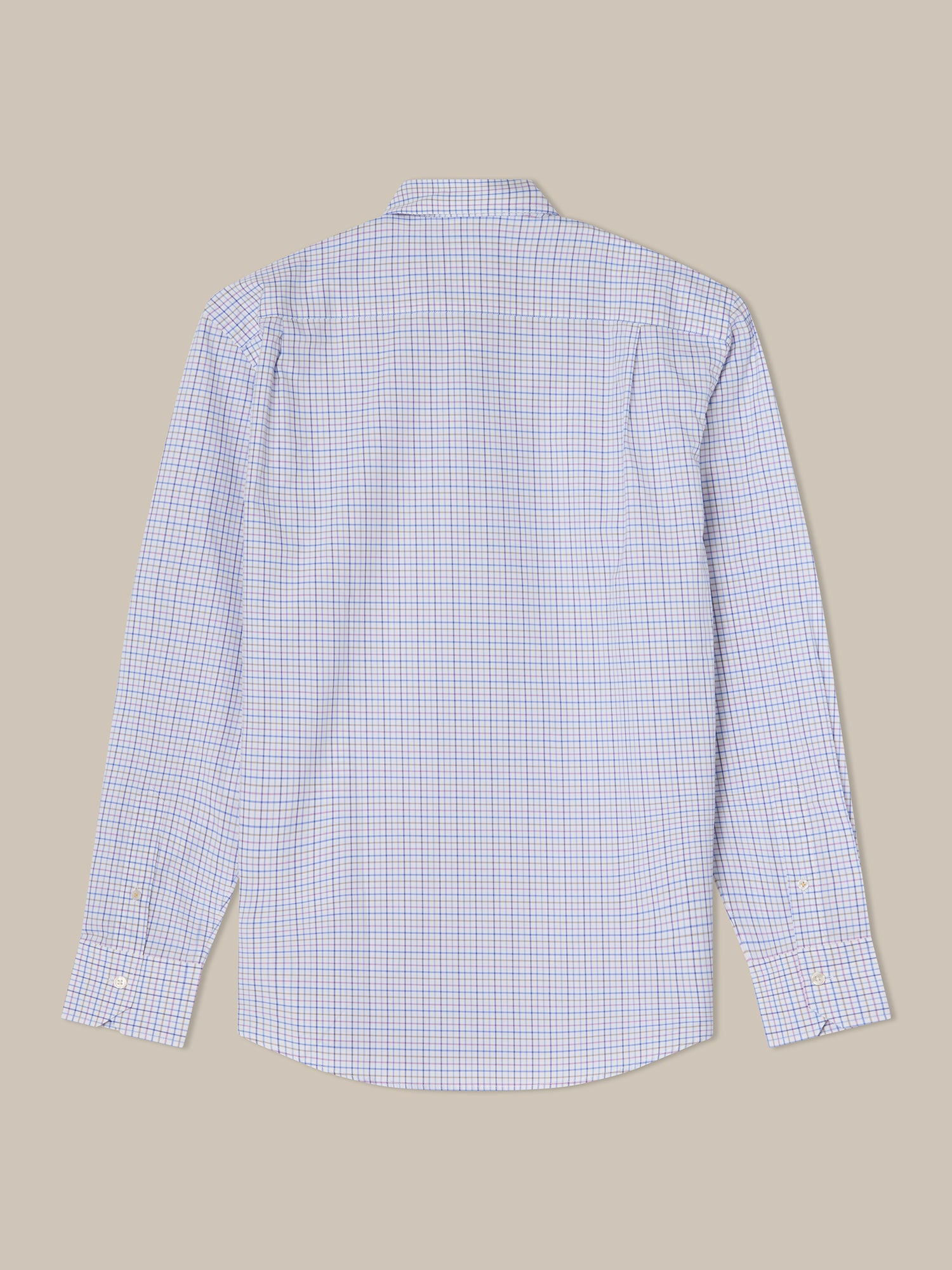 Robert Talbott Madison camicia quadri poplin raspberry