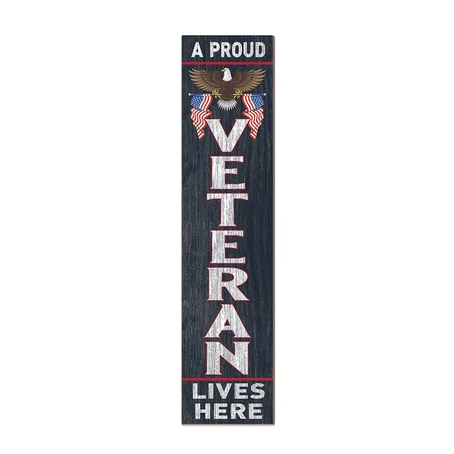 7.62 Design U.S. Veteran Welcome cartello 28x117 cm PVC