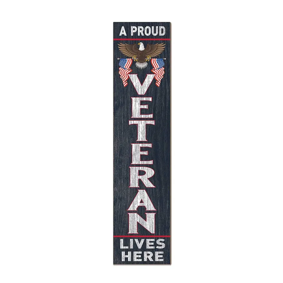 7.62 Design U.S. Veteran Welcome cartello 28x117 cm PVC