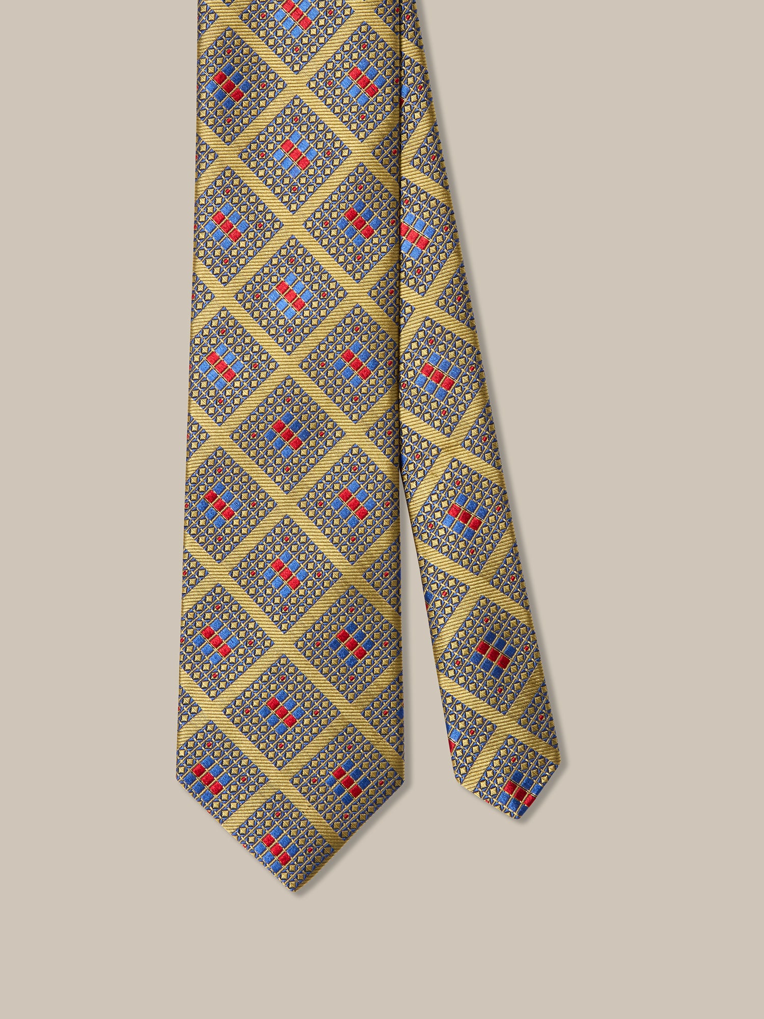 Robert Talbott Robert Cravatta Seta Oro Multi REG