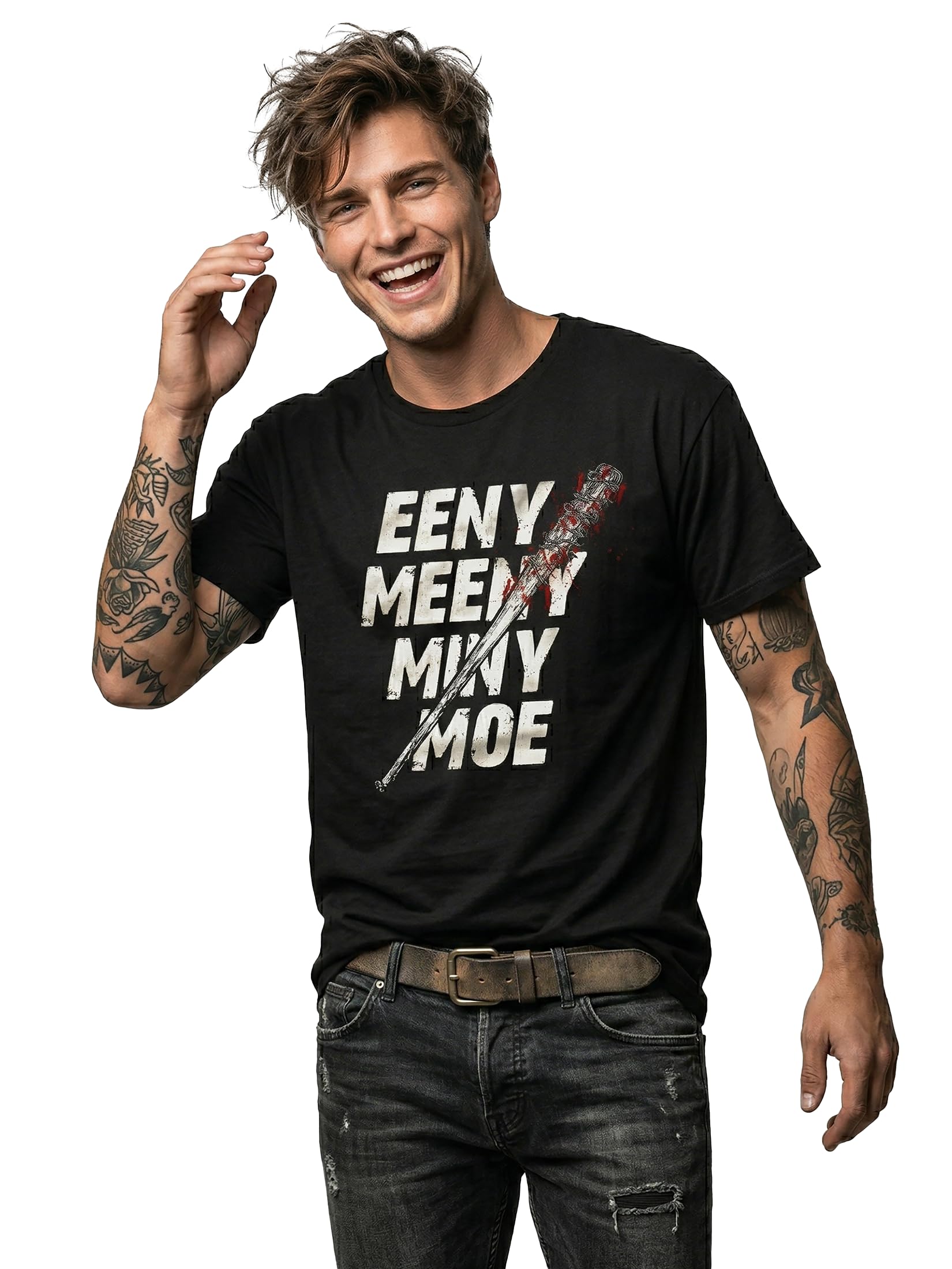 MAKAYA Negan T-Shirt Uomo M Cotone 185 g/m2