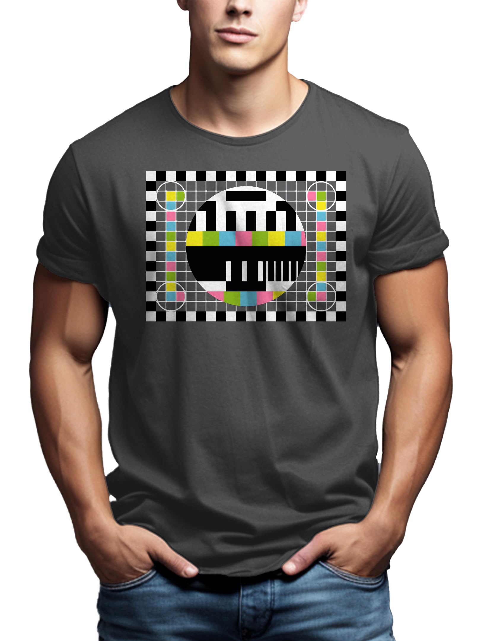 MAKAYA Sheldon Testscreen T-Shirt Uomo Cotone 185 g