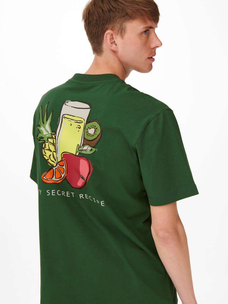Only & Sons Onsismael T-shirt uomo maniche corte stampa